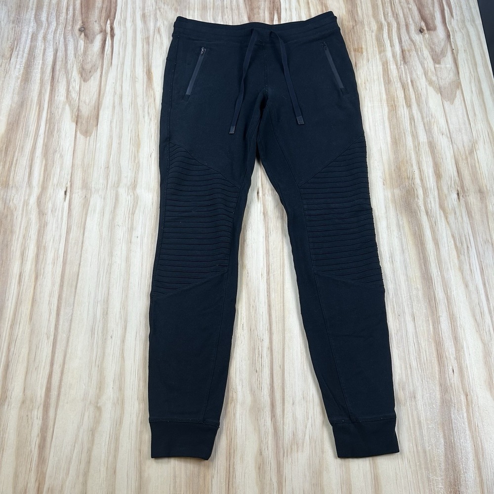 ALO Yoga Women's Drawstring Jogger Sweatpants Black Medium Athleisure Lounge